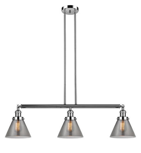 Cone - 3 Light - 40 inch - Polished Nickel - Stem Hung - Adjustable Island Light (3442|213-PN-G43)