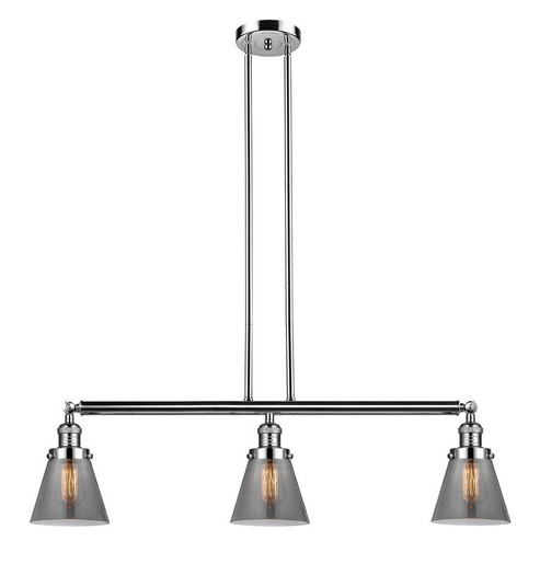 Cone - 3 Light - 39 inch - Polished Nickel - Stem Hung - Adjustable Island Light (3442|213-PN-G63)