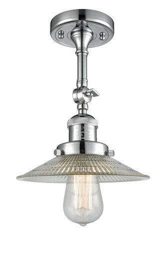 Halophane - 1 Light - 9 inch - Polished Chrome - Adjustable Semi-Flush Mount (3442|201F-PC-G2)