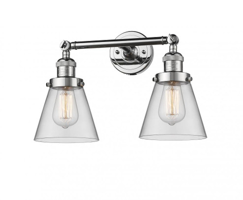 Cone - 2 Light - 16 inch - Polished Chrome - Adjustable Bath Vanity Light (3442|208-PC-G62)