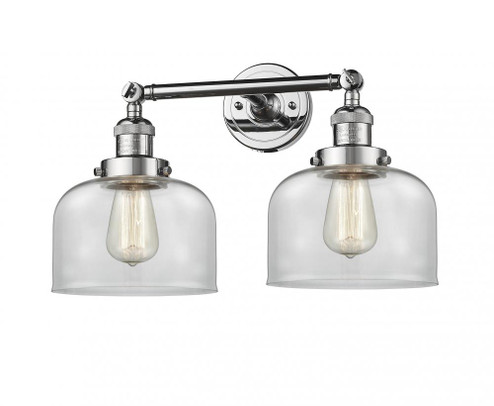 Bell - 2 Light - 19 inch - Polished Chrome - Adjustable Bath Vanity Light (3442|208-PC-G72)