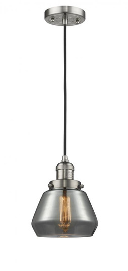 Fulton - 1 Light - 7 inch - Brushed Satin Nickel - Cord hung - Mini Pendant (3442|201C-SN-G173)