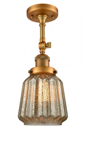 Chatham - 1 Light - 7 inch - Brushed Brass - Adjustable Semi-Flush Mount (3442|201F-BB-G146)