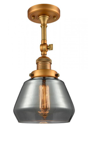 Fulton - 1 Light - 7 inch - Brushed Brass - Adjustable Semi-Flush Mount (3442|201F-BB-G173)