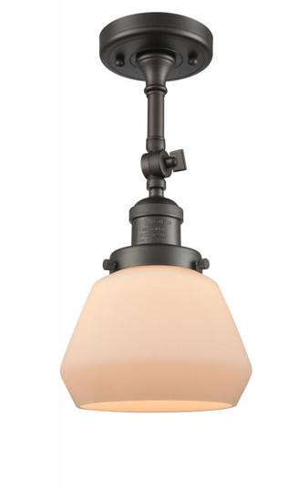 Fulton - 1 Light - 7 inch - Oil Rubbed Bronze - Adjustable Semi-Flush Mount (3442|201F-OB-G171)