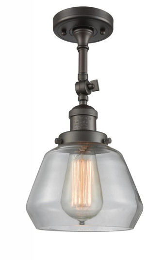 Fulton - 1 Light - 7 inch - Oil Rubbed Bronze - Adjustable Semi-Flush Mount (3442|201F-OB-G172)