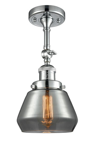 Fulton - 1 Light - 7 inch - Polished Chrome - Adjustable Semi-Flush Mount (3442|201F-PC-G173)