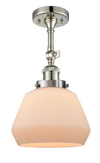 Fulton - 1 Light - 7 inch - Polished Nickel - Adjustable Semi-Flush Mount (3442|201F-PN-G171)
