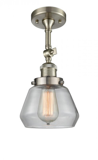 Fulton - 1 Light - 7 inch - Brushed Satin Nickel - Adjustable Semi-Flush Mount (3442|201F-SN-G172)