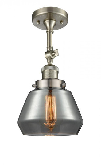 Fulton - 1 Light - 7 inch - Brushed Satin Nickel - Adjustable Semi-Flush Mount (3442|201F-SN-G173)