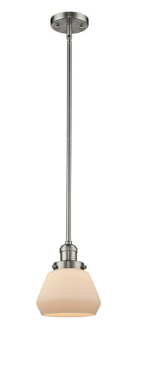 Fulton - 1 Light - 7 inch - Brushed Satin Nickel - Stem Hung - Mini Pendant (3442|201S-SN-G171)