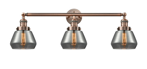 Fulton - 3 Light - 30 inch - Antique Copper - Bath Vanity Light (3442|205-AC-G173)