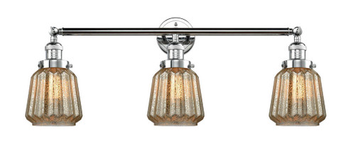 Chatham - 3 Light - 30 inch - Polished Chrome - Bath Vanity Light (3442|205-PC-G146)