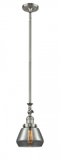 Fulton - 1 Light - 7 inch - Brushed Satin Nickel - Stem Hung - Adjustable Mini Pendant (3442|206-SN-G173)