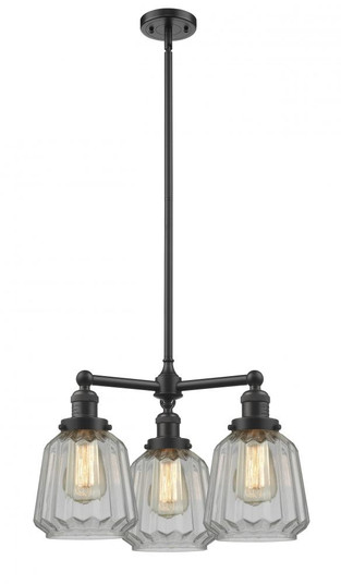 Chatham - 3 Light - 24 inch - Oil Rubbed Bronze - Stem Hung - Chandelier (3442|207-OB-G142)