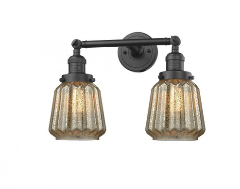 Chatham - 2 Light - 16 inch - Oil Rubbed Bronze - Adjustable Bath Vanity Light (3442|208-OB-G146)