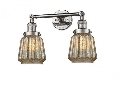 Chatham - 2 Light - 16 inch - Polished Nickel - Adjustable Bath Vanity Light (3442|208-PN-G146)