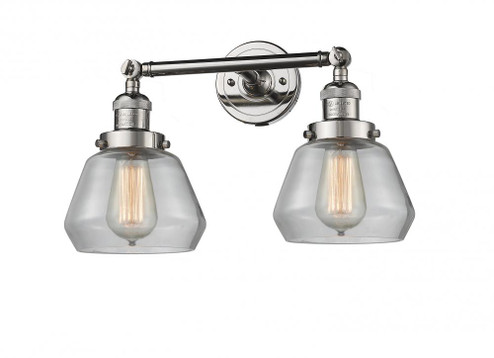 Fulton - 2 Light - 17 inch - Polished Nickel - Adjustable Bath Vanity Light (3442|208-PN-G172)