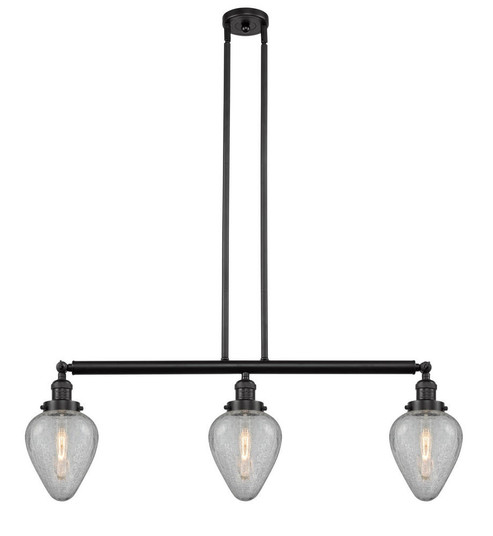 Geneseo - 3 Light - 38 inch - Oil Rubbed Bronze - Stem Hung - Adjustable Island Light (3442|213-OB-G165)