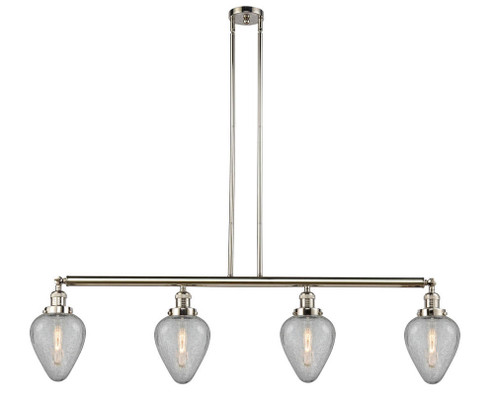 Geneseo - 4 Light - 52 inch - Polished Nickel - Stem Hung - Adjustable Island Light (3442|214-PN-G165)