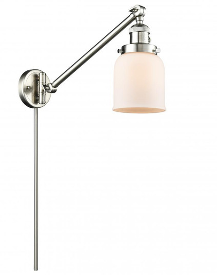 Bell - 1 Light - 8 inch - Brushed Satin Nickel -Adjustable Swing Arm (3442|237-SN-G51)