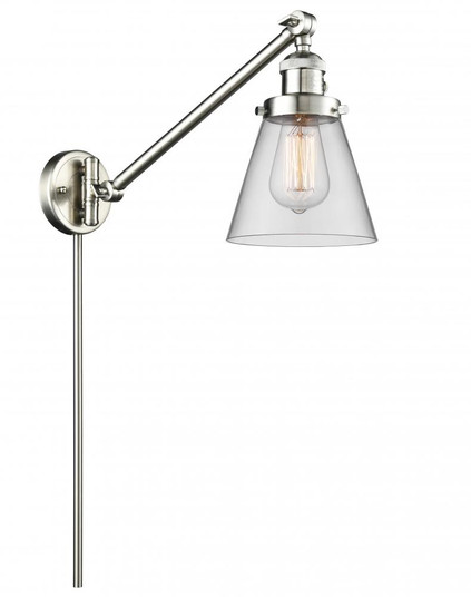 Cone - 1 Light - 8 inch - Brushed Satin Nickel -Adjustable Swing Arm (3442|237-SN-G62)