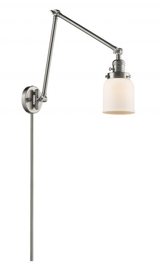 Bell - 1 Light - 8 inch - Brushed Satin Nickel -Adjustable Swing Arm (3442|238-SN-G51)
