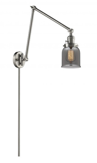 Bell - 1 Light - 8 inch - Brushed Satin Nickel -Adjustable Swing Arm (3442|238-SN-G53)