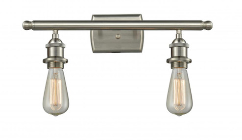 Bare Bulb - 2 Light - 16 inch - Brushed Satin Nickel - Bath Vanity Light (3442|516-2W-SN)