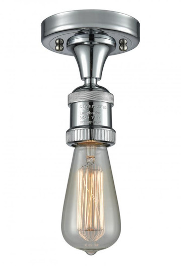 Bare Bulb - 1 Light - 5 inch - Polished Chrome - Semi-Flush Mount (3442|517-1C-PC)