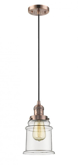 Canton - 1 Light - 6 inch - Antique Copper - Cord hung - Mini Pendant (3442|201C-AC-G182)