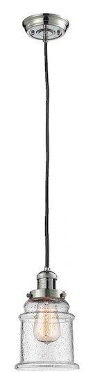 Canton - 1 Light - 6 inch - Polished Nickel - Cord hung - Mini Pendant (3442|201C-PN-G184)