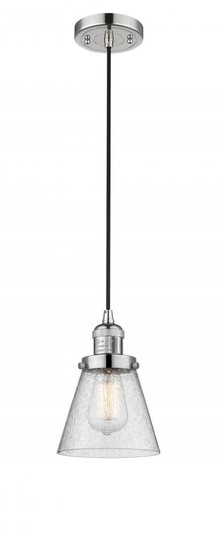 Cone - 1 Light - 6 inch - Polished Nickel - Cord hung - Mini Pendant (3442|201C-PN-G64)