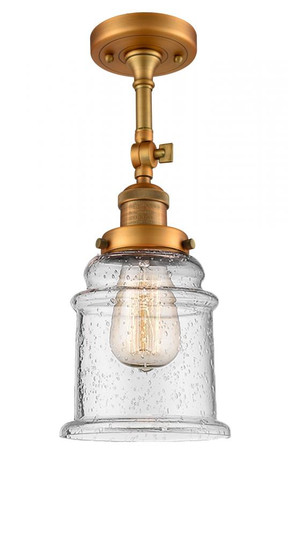Canton - 1 Light - 6 inch - Brushed Brass - Adjustable Semi-Flush Mount (3442|201F-BB-G184)
