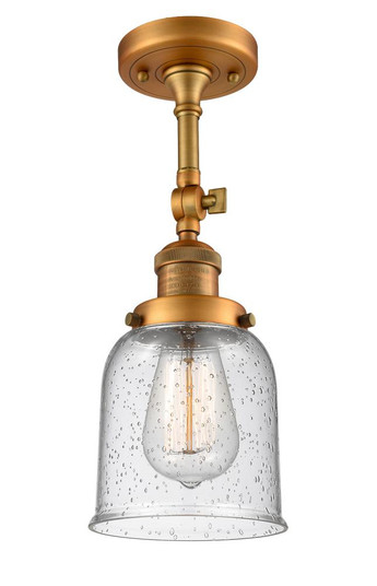 Bell - 1 Light - 5 inch - Brushed Brass - Adjustable Semi-Flush Mount (3442|201F-BB-G54)