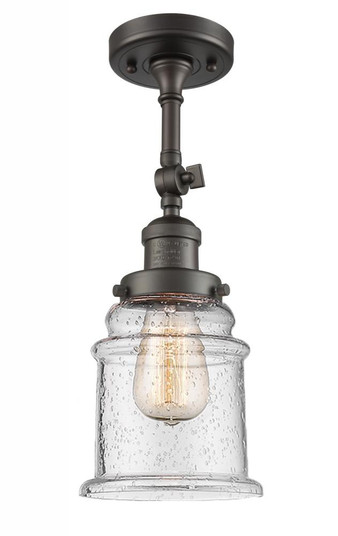 Canton - 1 Light - 6 inch - Oil Rubbed Bronze - Adjustable Semi-Flush Mount (3442|201F-OB-G184)