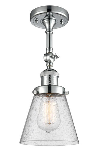 Cone - 1 Light - 6 inch - Polished Chrome - Adjustable Semi-Flush Mount (3442|201F-PC-G64)