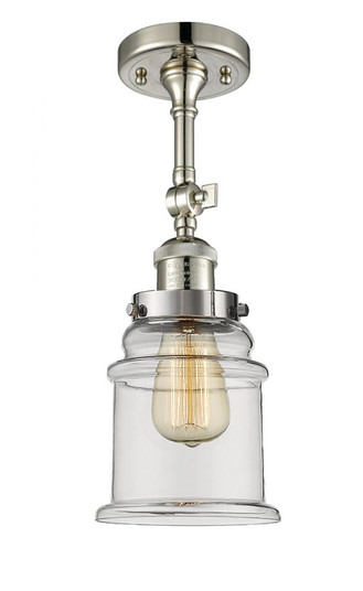 Canton - 1 Light - 6 inch - Polished Nickel - Adjustable Semi-Flush Mount (3442|201F-PN-G182)