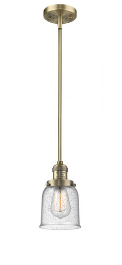 Bell - 1 Light - 5 inch - Brushed Brass - Stem Hung - Mini Pendant (3442|201S-BB-G54)