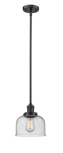 Bell - 1 Light - 8 inch - Oil Rubbed Bronze - Stem Hung - Mini Pendant (3442|201S-OB-G74)