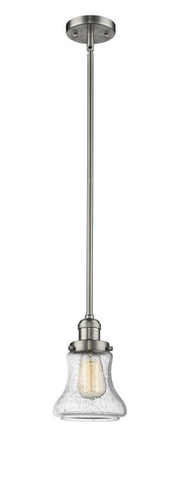 Bellmont - 1 Light - 7 inch - Brushed Satin Nickel - Stem Hung - Mini Pendant (3442|201S-SN-G194)