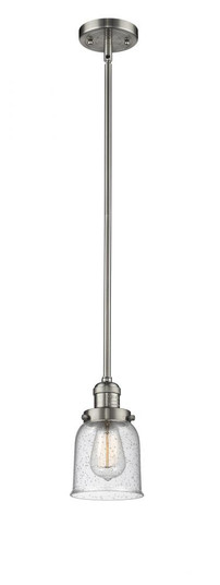 Bell - 1 Light - 5 inch - Brushed Satin Nickel - Stem Hung - Mini Pendant (3442|201S-SN-G54)