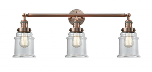 Canton - 3 Light - 30 inch - Antique Copper - Bath Vanity Light (3442|205-AC-G182)