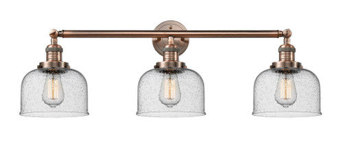 Bell - 3 Light - 32 inch - Antique Copper - Bath Vanity Light (3442|205-AC-G74)