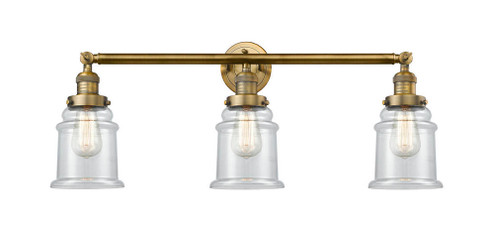 Canton - 3 Light - 30 inch - Brushed Brass - Bath Vanity Light (3442|205-BB-G182)