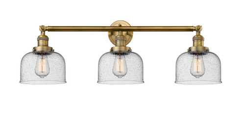 Bell - 3 Light - 32 inch - Brushed Brass - Bath Vanity Light (3442|205-BB-G74)