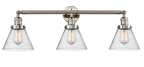 Cone - 3 Light - 32 inch - Polished Nickel - Bath Vanity Light (3442|205-PN-G44)