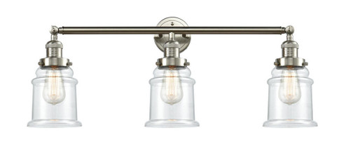 Canton - 3 Light - 30 inch - Brushed Satin Nickel - Bath Vanity Light (3442|205-SN-G182)