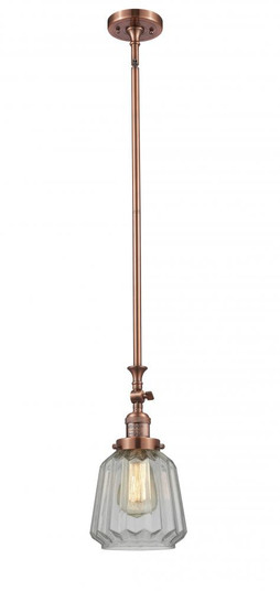 Chatham - 1 Light - 7 inch - Antique Copper - Stem Hung - Adjustable Mini Pendant (3442|206-AC-G142)