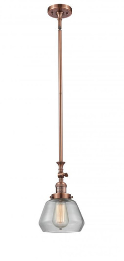 Fulton - 1 Light - 7 inch - Antique Copper - Stem Hung - Adjustable Mini Pendant (3442|206-AC-G172)